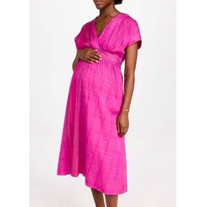 Hatch - The Carolina Dress - plaid - size 1 Maternity